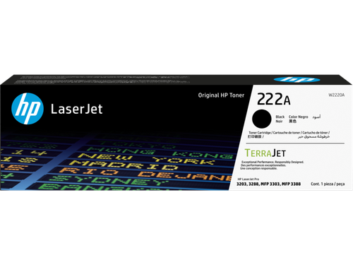 TONER HP 222A - BLACK ORGINAL - LASERJET CARTRIDGE - W2220A