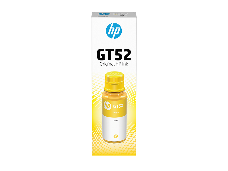 حبر اتش بي GT52 اصفر - قنينة - M0H56AE