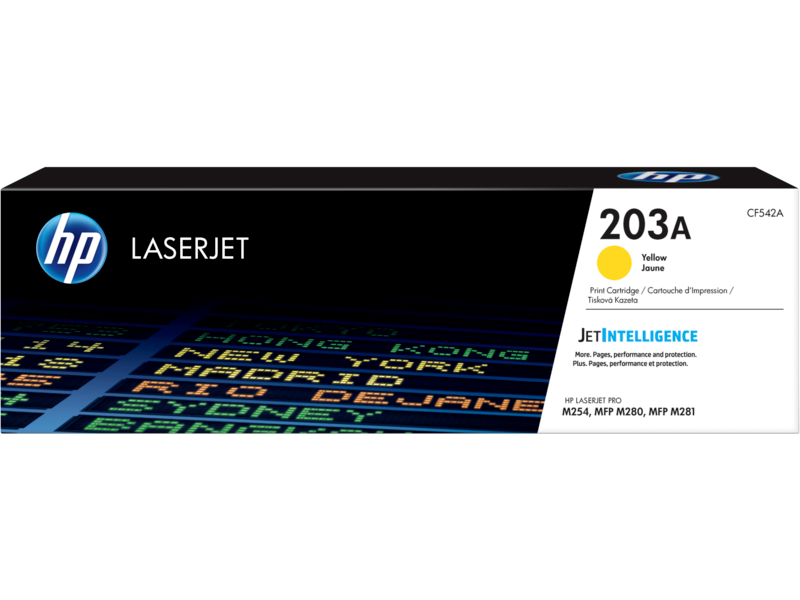 حبر اتش بي 203A اصفر - CF542A