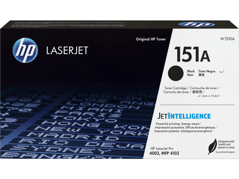 HP151A TONER BLACK LASERJET TONER CARTRIDGE - W1510A