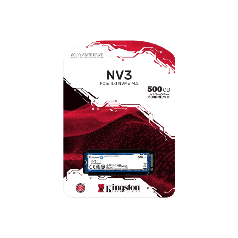 كينغستون NV3 500GB M.2 2280 NVMe SSD