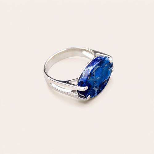 Haybah Blue Ring Silver 925