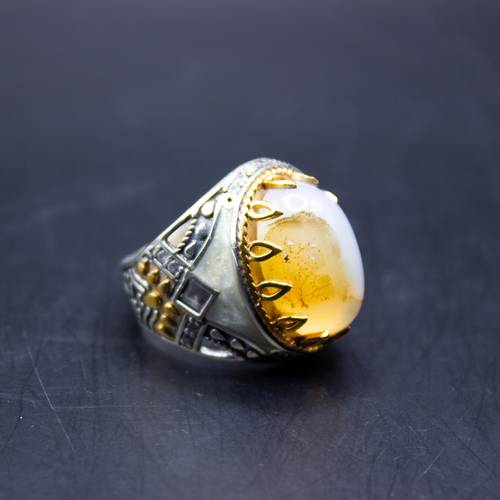   Al-Hammam Ring - Natural Gemstone - 925 Sterling Silver