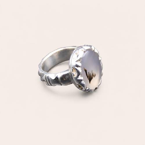 Ons Ring - Natural Gemstone - 925 Sterling Silver