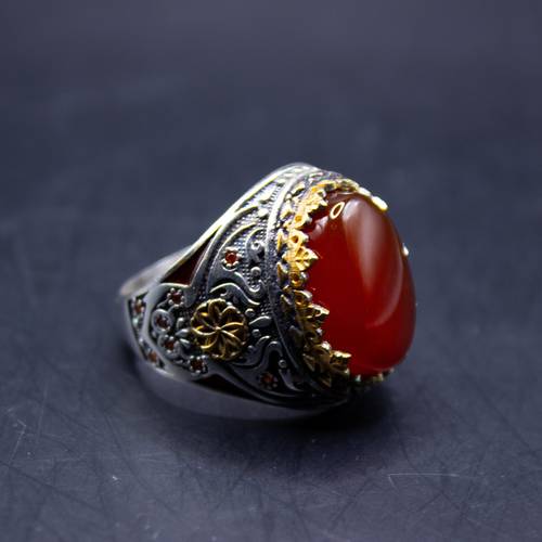 Luxury Ring - Natural Gemstone - 925 Sterling Silver