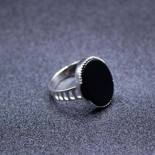 Royal Waqar Ring – Black Onyx – 925 Sterling Silver