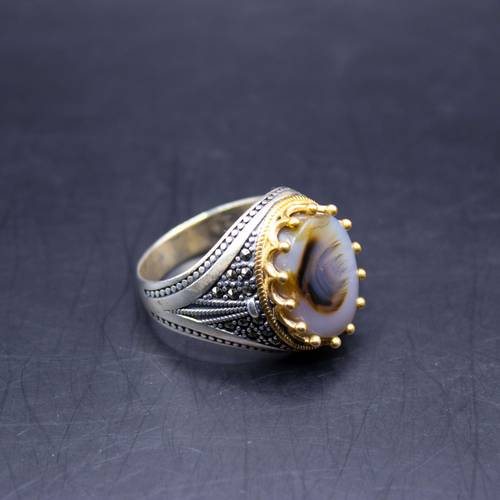 Al-Ahd Ring - Gemstone - 925 Sterling Silver