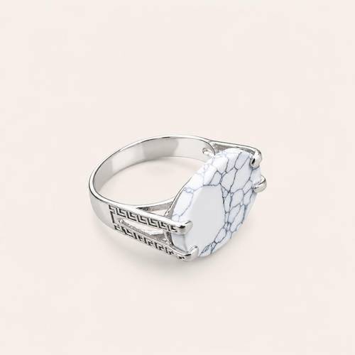 Royal 925 Silver Ring, with White Stone