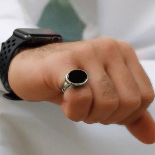 خاتم بليغ فضة عيار 925. - S2