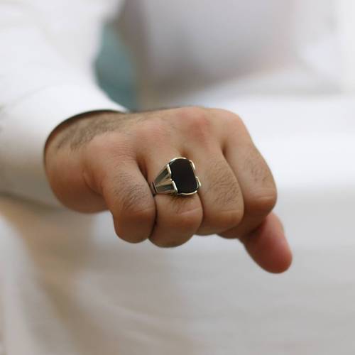 خاتم جلجامش فضة اصلية عيار 925-S4