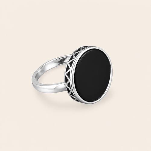 Fared  Royal Ring – Black Agate – 925 Sterling Silver