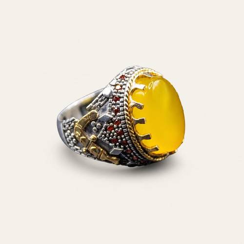  Al-Ramka Ring - Natural Gemstone - 925 Sterling Silver