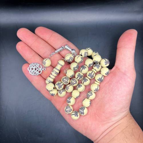 Bakelite Beads Misbaha with Original Silver 925