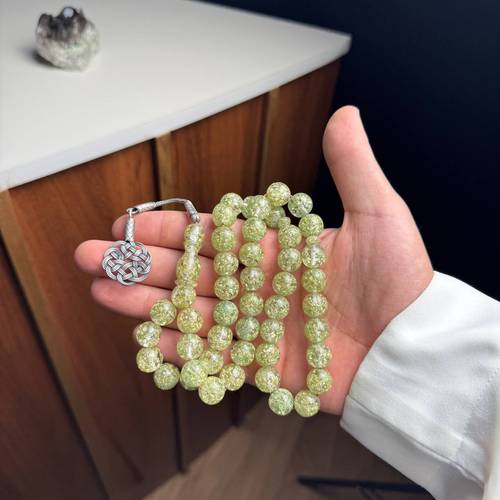 سبحة فاتوران بطربزونة فضة عيار 999-45 خرزه-33 
