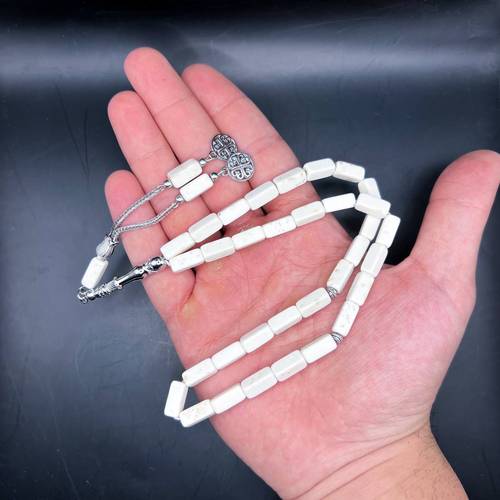  White Onyx Prayer Beads 