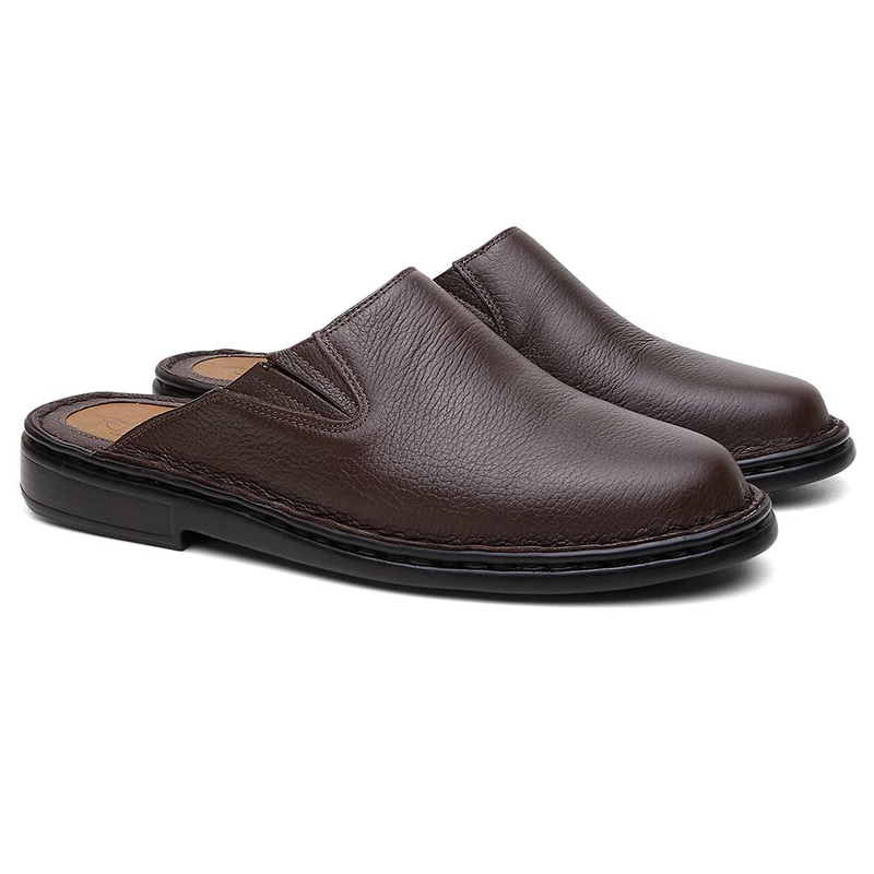 حذاء طبي بني غامق Half Shoes