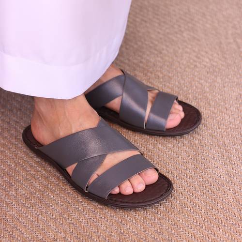 حذاء طبي رمادي أنيق وخفيف
