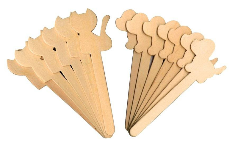 Dog & CatWood Craft Sticks