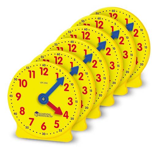 Big Time Geared Mini-Clocks, Set of 6