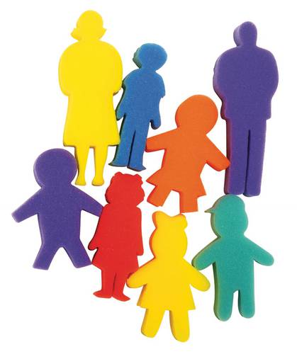 Paint Sponges - PEOPLE -  8 PIECES