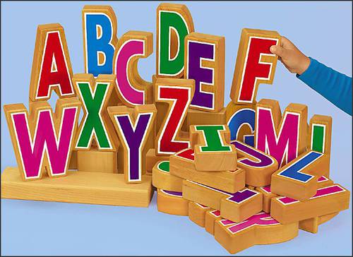 HARDWOOD ALPHABET BLOCKS
