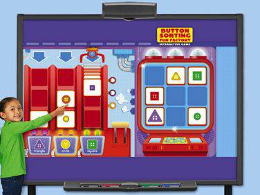 BUTTON SORTING FUN FACTORY INTERACTIVE GAME CD-ROM