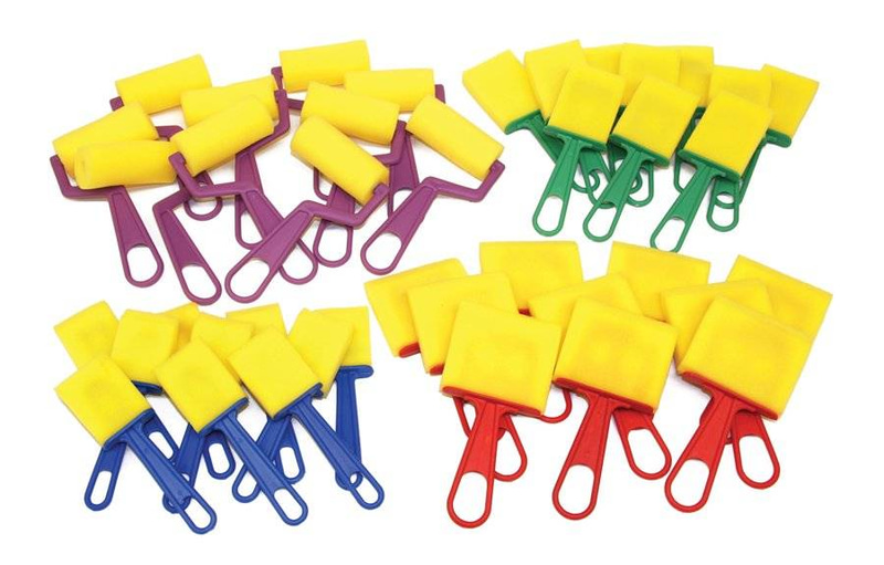 A great classroom pack of 40 foam brushes