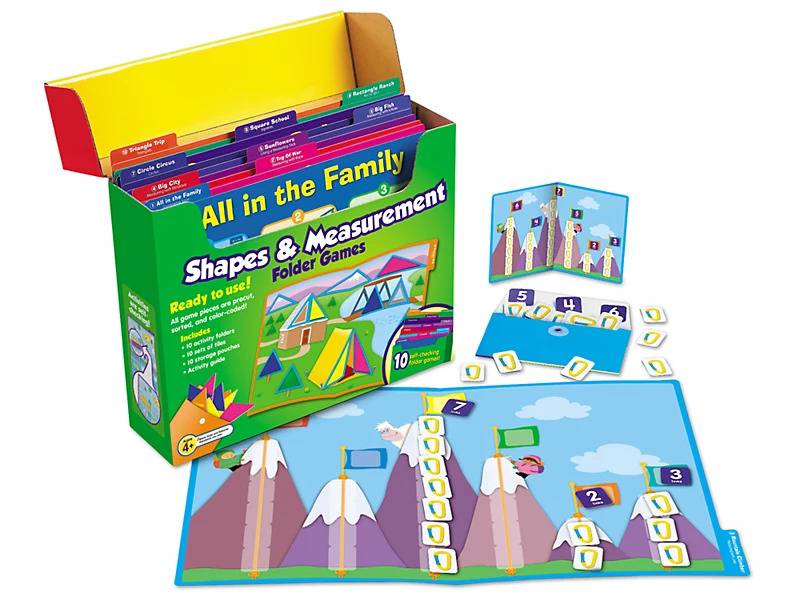 Shapes & Measurement Folder Game Library - Pre K-K