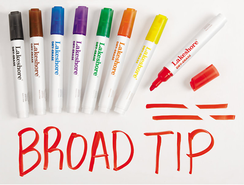 Write & Wipe Broad-Tip Markers