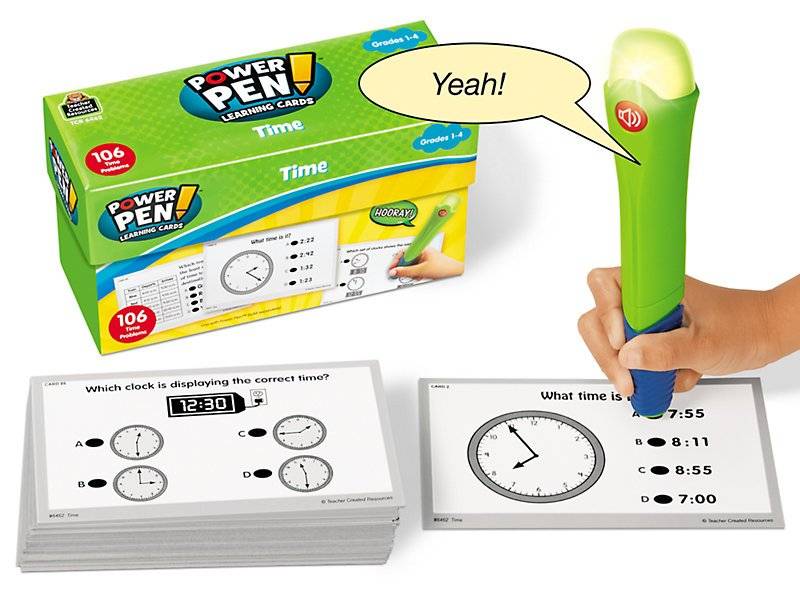 Telling Time Power Pen! Quiz Cards