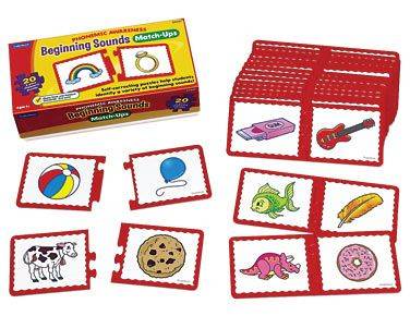PHONEMIC AWARENESS - Beginning Sounds 20 match-ups.