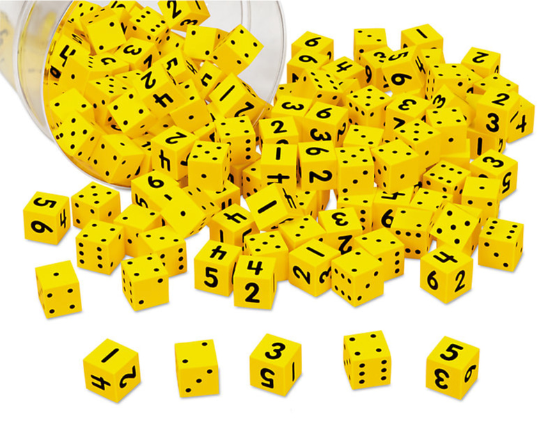 Foam Number Dice