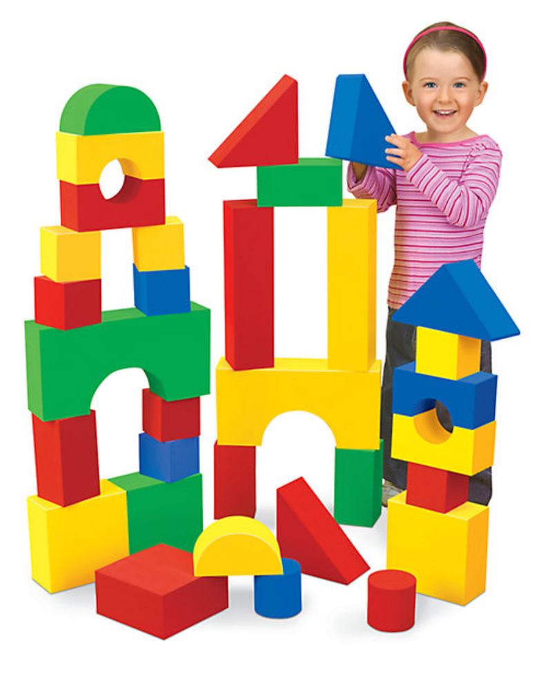Giant Soft Building Blocks