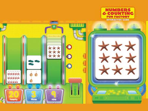 NUMBERS & COUNTING FUN FACTORY INTERACTIVE GAME CD-ROM