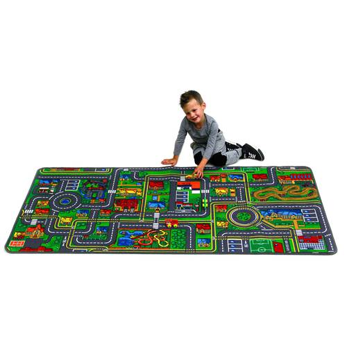 Giant Road Map Play Carpet.  92 X 200 CM