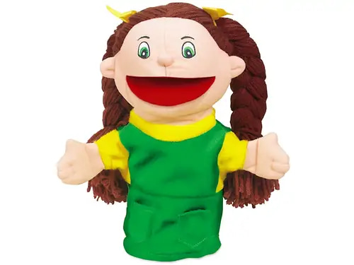 Let’s Talk! Caucasian Girl Puppet