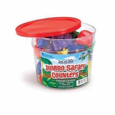 Colorful Jumbo Safari Counters