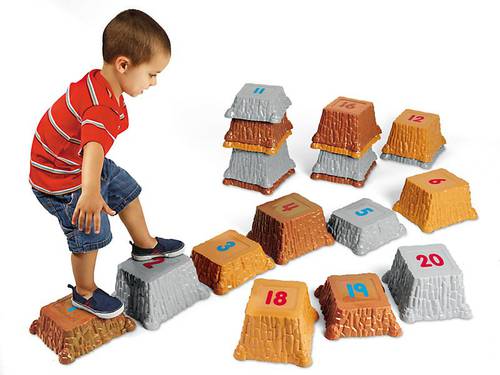 Giant Number Stepping Stones