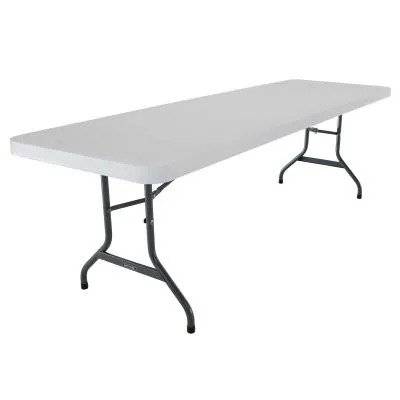 LIFETIME 8-FOOT FOLDING TABLE - WHITE GRANITE