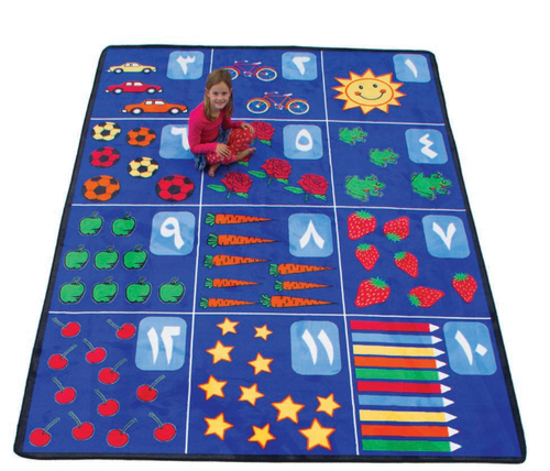 Counting Rug 1-12 – Rectangle Large 257x360