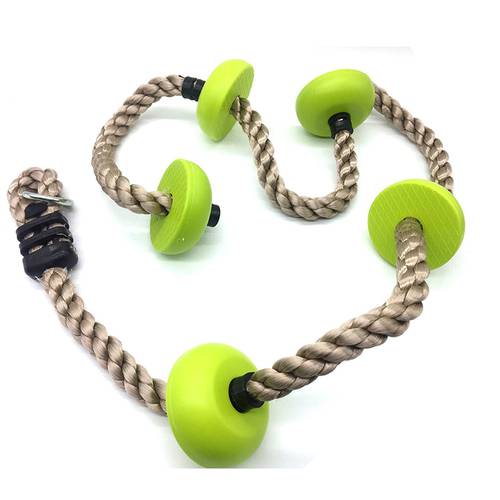 Children physical training fitness swing climbing rope with plastic knot Height: 200 cm