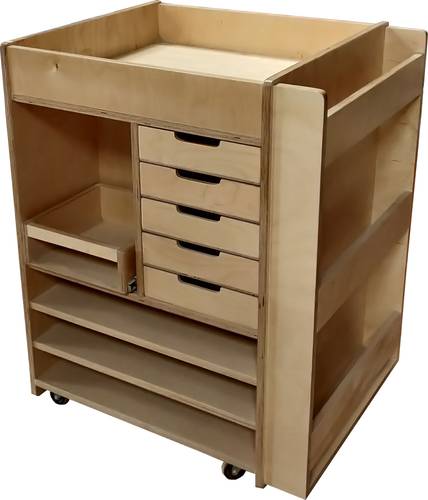 STUDIO STORAGE CART W 730 x D 600 x H 900 mm.
