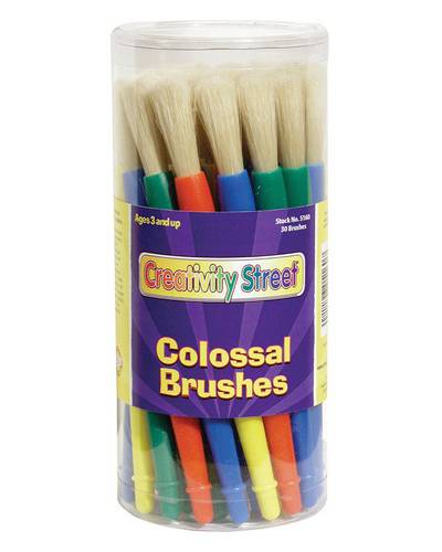 Colossal Brush Set EXTRA LARGE PLASTIC HANDLES 30 PIECES