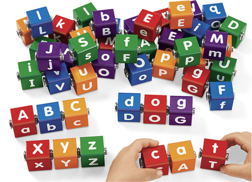 Snap-Together Letter Blocks