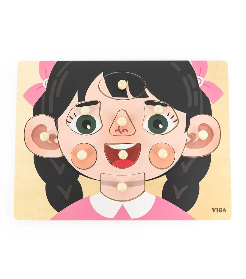Face Parts Puzzle - Girl 44665