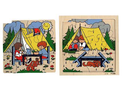 Puzzle Series Nature 2-layers - good weather , bad weather