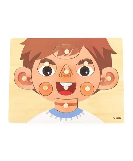  Face Parts Puzzle - Boy 