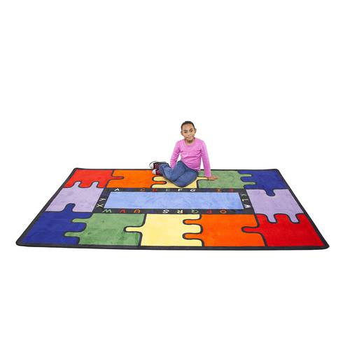 ABC Rainbow Puzzle Rug – Rectangle Small- 180cm x 257cm