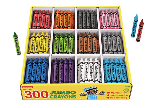 Best-Buy Jumbo Crayons - 12-Color Box