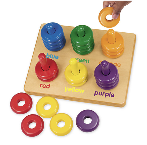 Color Rings Sorting Board